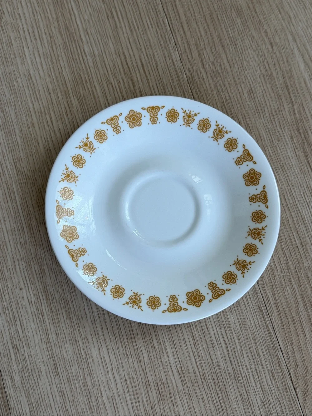 Single Replacement Vintage Corelle USA Golden Butterfly Saucer Plate